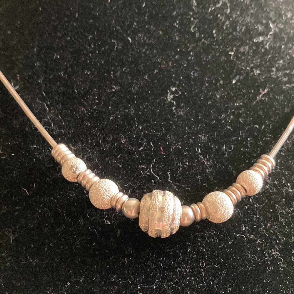 SterlingSilver Beaded Women’s Necklace